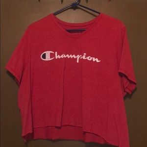 Cropped Champion tee shirt